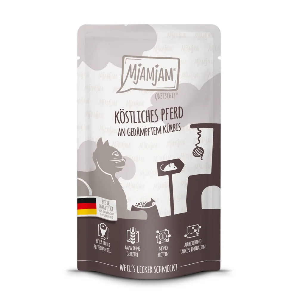 Pferd und Kürbis Portionsbeutel - 125 g von MjAMjAM – Produktfoto