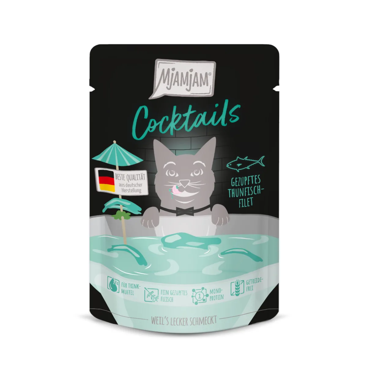12x40g MjAMjAM Cocktails Tonijnfilet Kattenvoer nat van MjAMjAM – productfoto