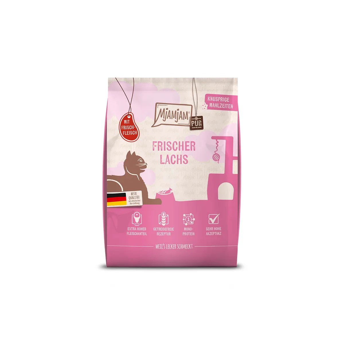 300 g MjAMjAM Knapperige Maaltijden Pure Zalm Kattenvoer droog van MjAMjAM – productfoto