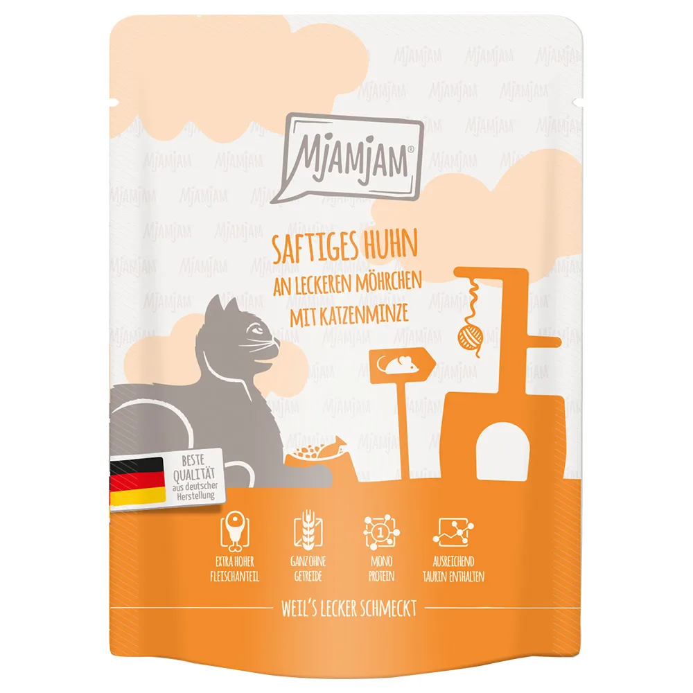 Huhn und Karotten Portionsbeutel - 300 g von MjAMjAM – Produktfoto