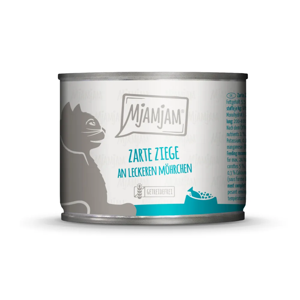 6x200g MjAMjAM malse geit op heerlijke wortelen nat kattenvoer by MjAMjAM – product photo