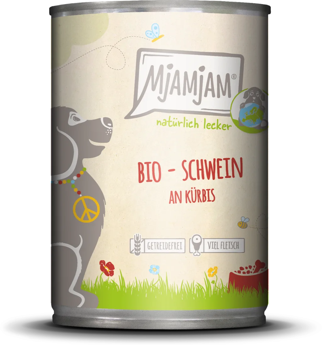 BIO Schwein mit Kürbis - 400 g von MjAMjAM – Produktfoto