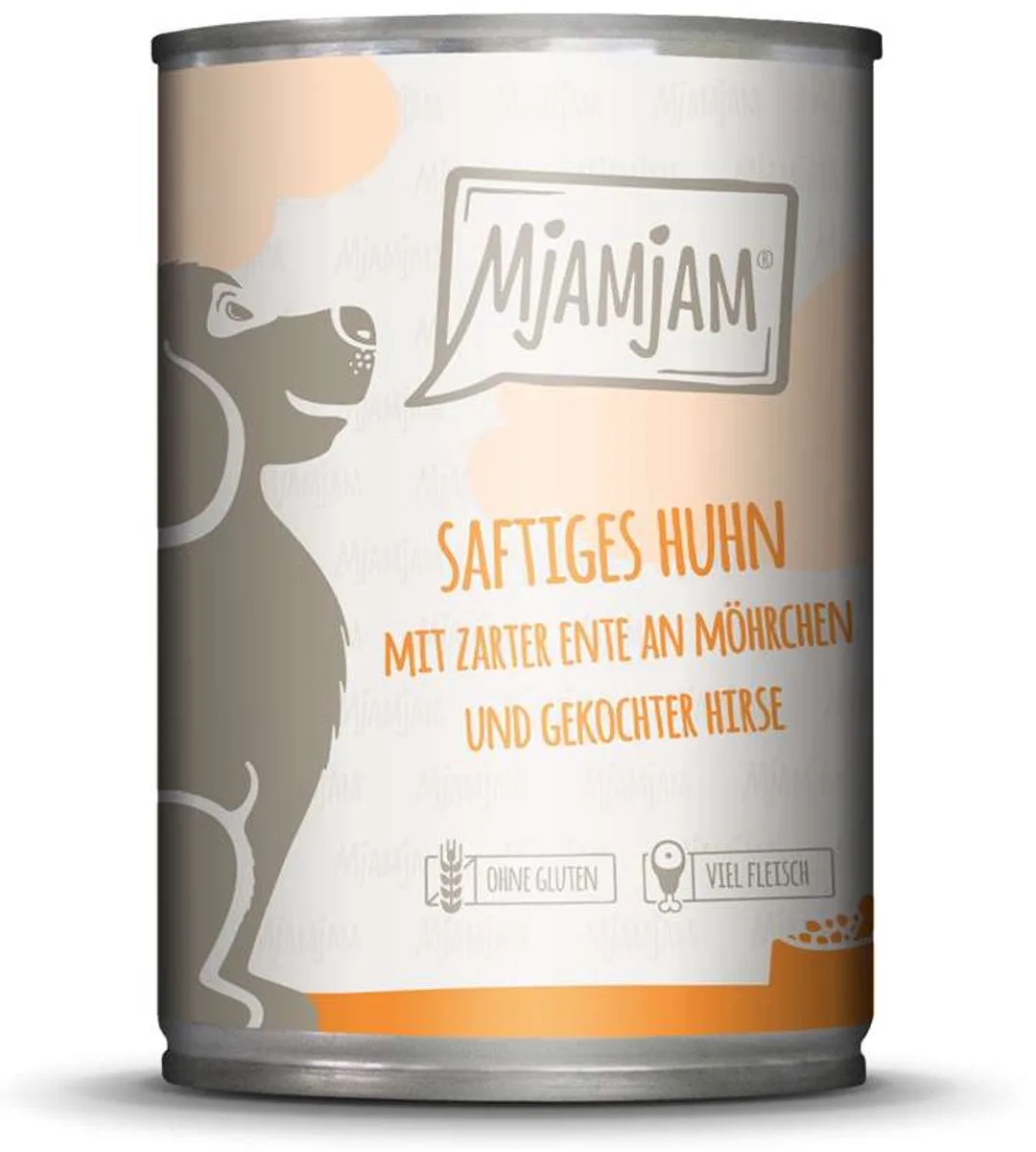 Dog - Heerlijke maaltijden blik 6x400g - Kip, eend, wortelen & gierst by MjAMjAM – product photo