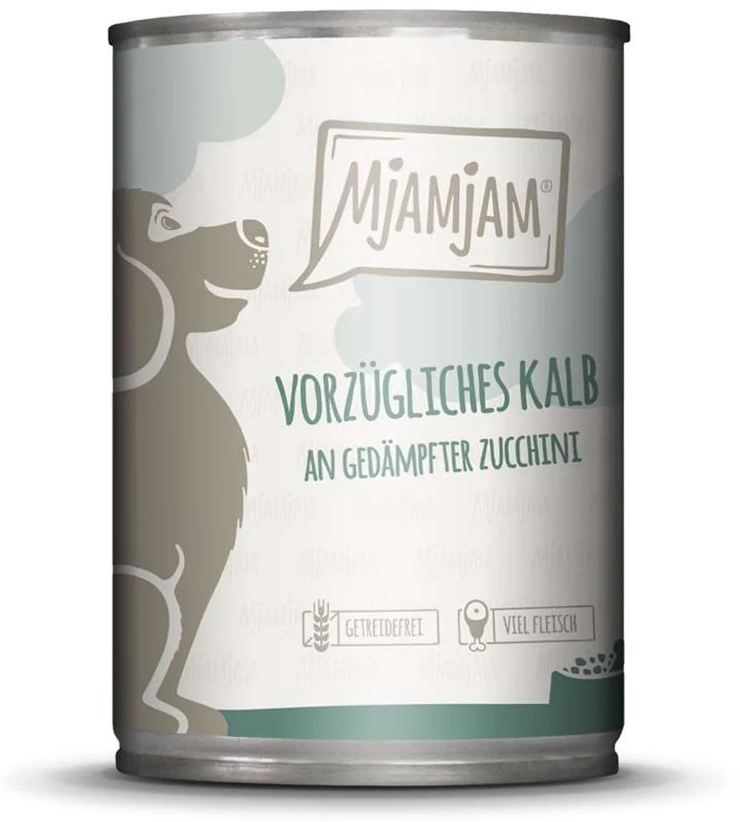 Dog - Leckere Mahlzeiten Dose 6x400g | Kalb & Zucchini by MjAMjAM – product photo