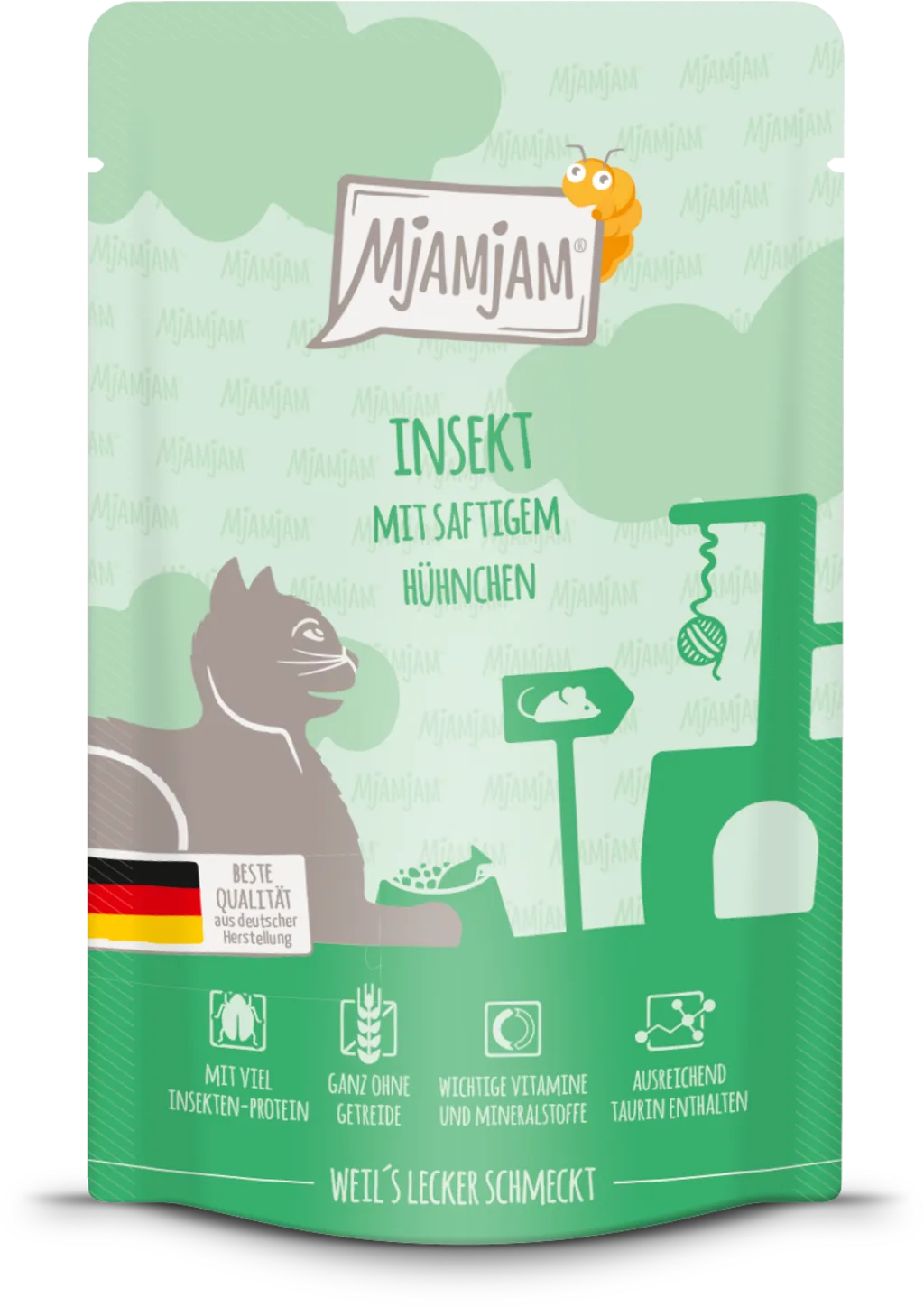 Insekt und Hühnchen Portionsbeutel - 125 g de MjAMjAM – photo produit