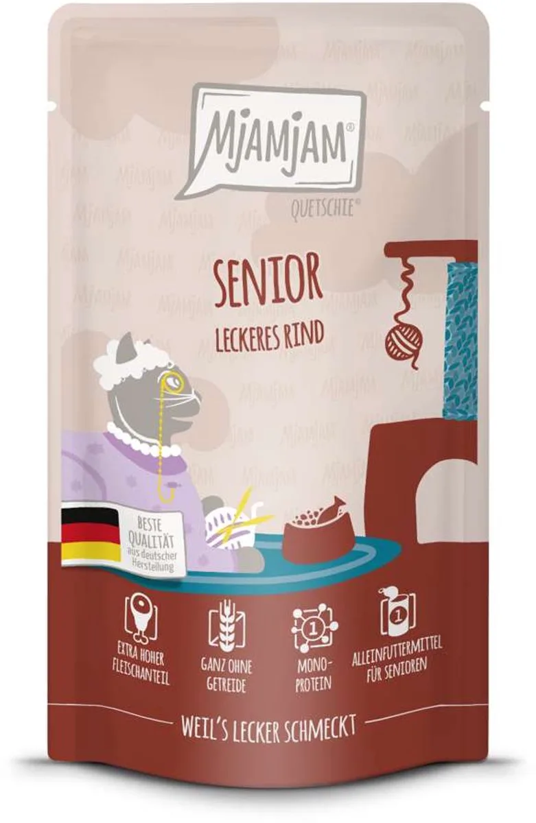 Kat - Senior 12x125g - Rundvlees de MjAMjAM – photo produit