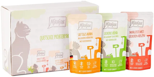 Kattenvoer Mixpakket 12 x 125 g - Graanvrij Natvoer - Compleet Voer voor Volwassen Katten