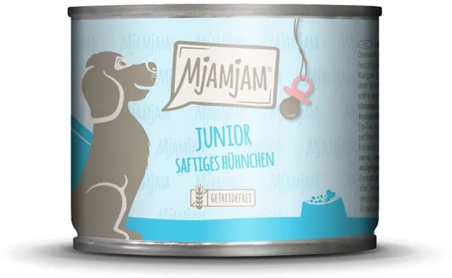 natvoer hond Junior kip 6x200g