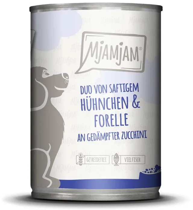 natvoer hond -kip en forrel 6x400g