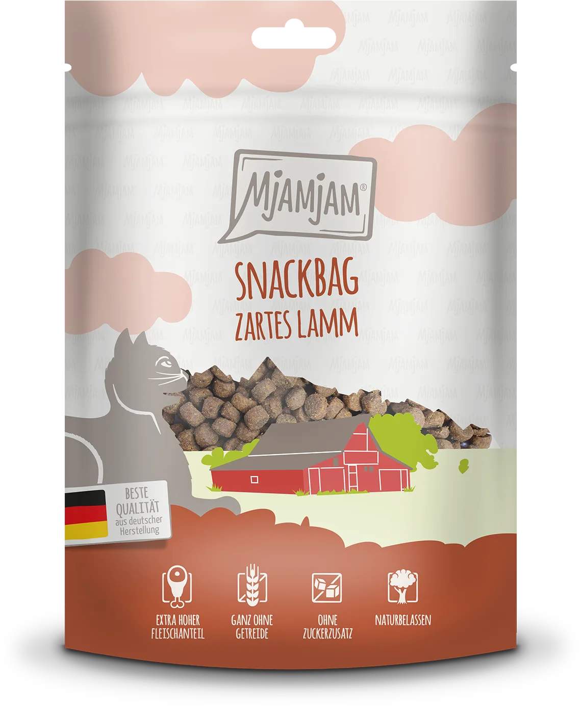 Friandises pour chats Agneau 125 g de MjAMjAM – photo produit