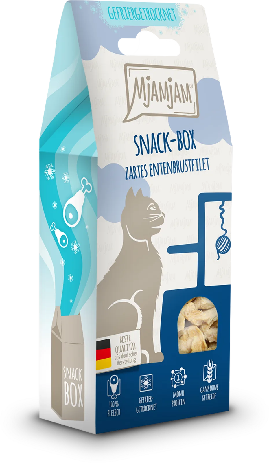 Snackbox Entenbrustfilet - 40 g von MjAMjAM – Produktfoto