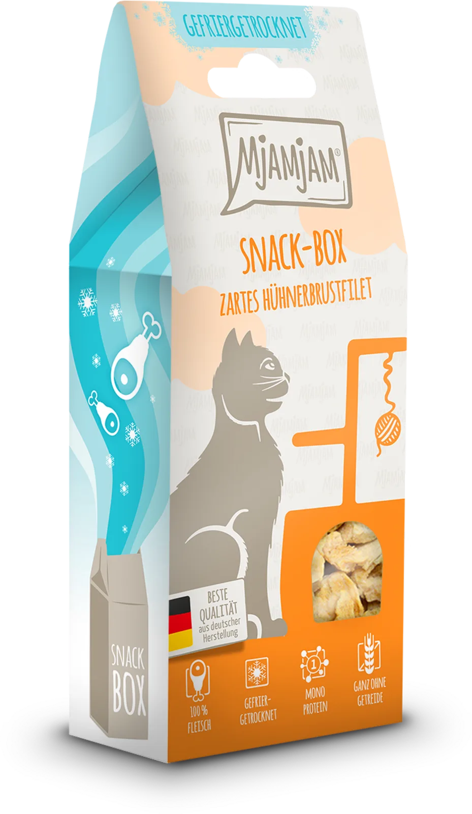 Snackbox Hühnerbrustfilet - 40 g von MjAMjAM – Produktfoto
