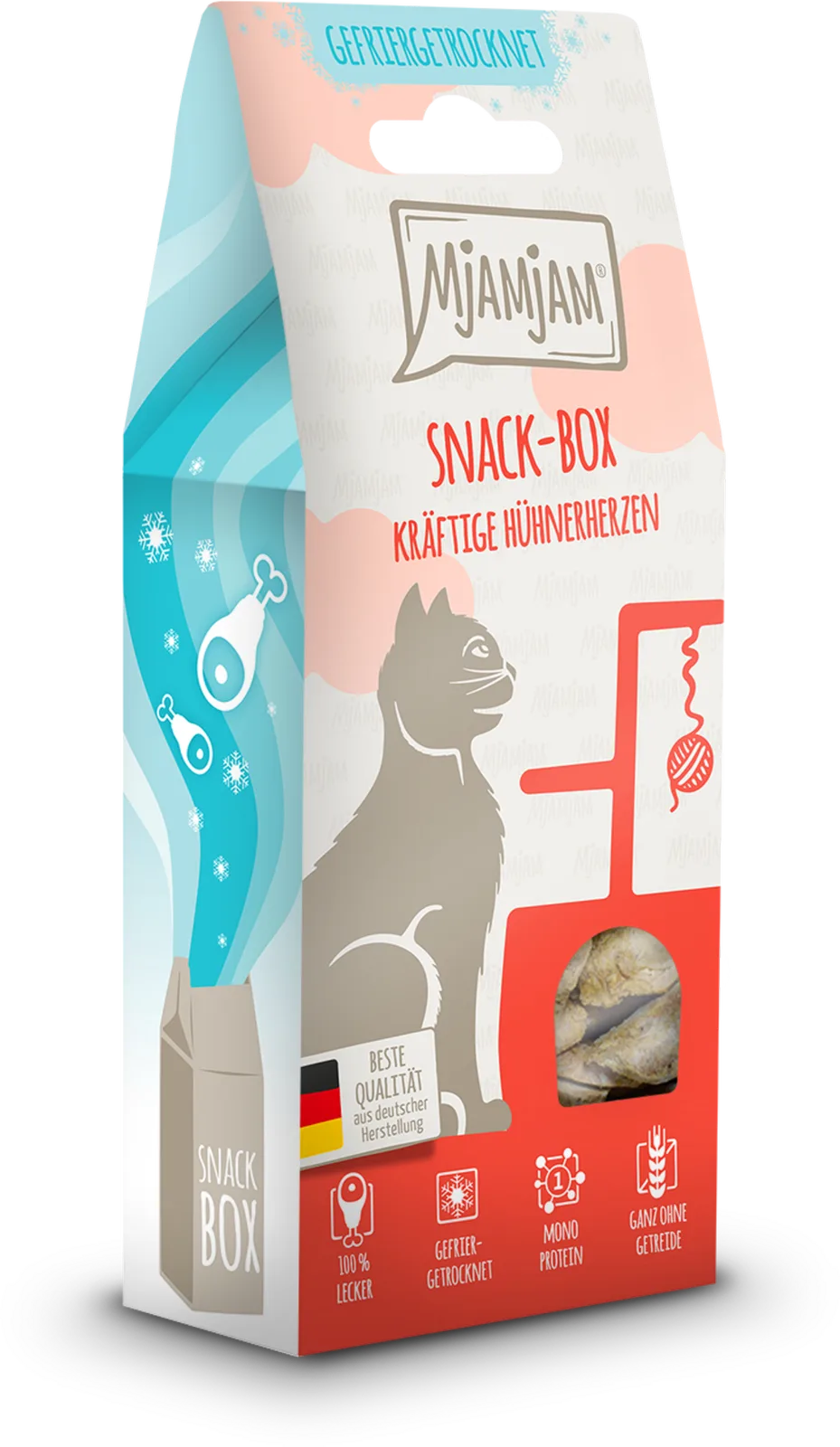 Snackbox Hühnerherzen - 35 g von MjAMjAM – Produktfoto