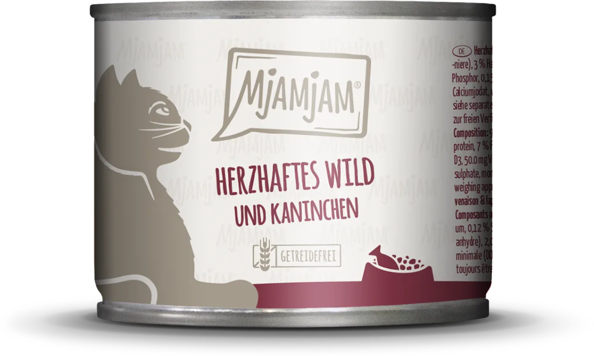Wild, Kaninchen und Heidelbeere - 200 g by MjAMjAM – product photo