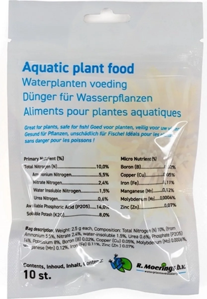 voedingstabletten 10x per zakje - waterplantenvoeding - aquatic plant food von Moerings – Produktfoto