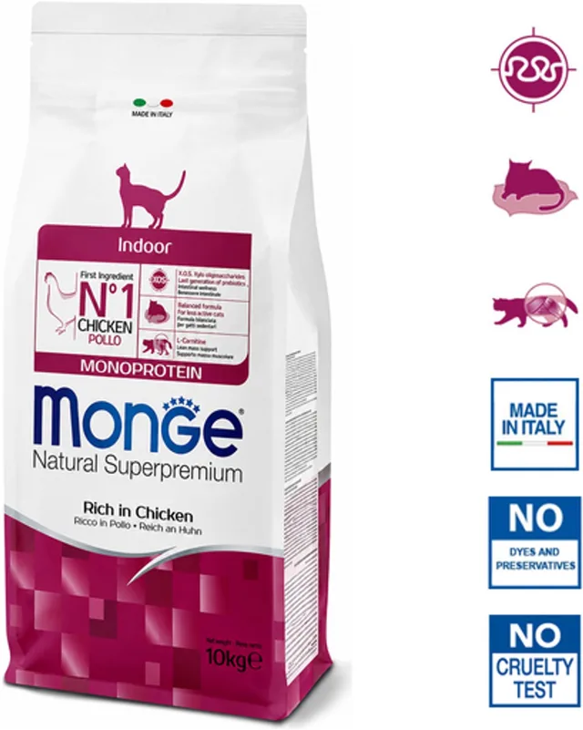 Natural Superpremium - Kattenbrokken - Indoor voor binnenkatten - Rijk aan kip - 10 kg