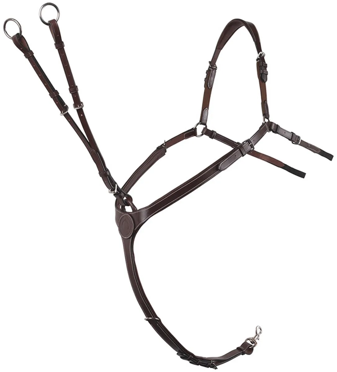 Borsttuig Met Martingaal Montar Papillon de Montar en Marron – photo produit