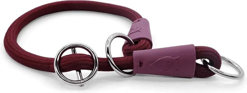 Half Slip Halsband Hond Soft Rope Gerecycled Plum Paars by Morso in Blue – product photo
