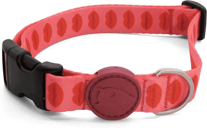 Halsband - Gerecycled - Lipstick - 30-42X1.5 cm de Morso en Rose – photo produit