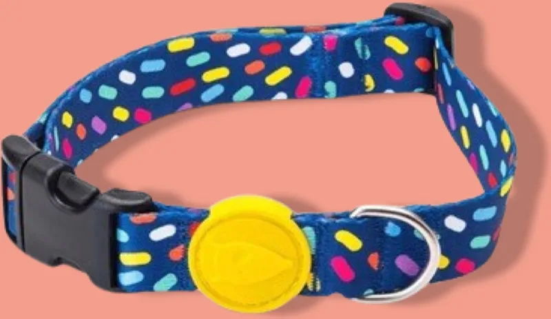 Halsband Hond Gerecycled Color Invaders Paars by Morso in Blue – product photo