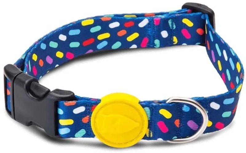 Halsband Hond Gerecycled Color Invaders Paars by Morso in Blue – product photo
