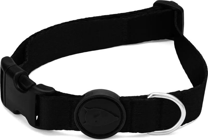 Halsband Hond - Gerecycled - Pureness - 43-70X2.5 cm by Morso in Black – product photo