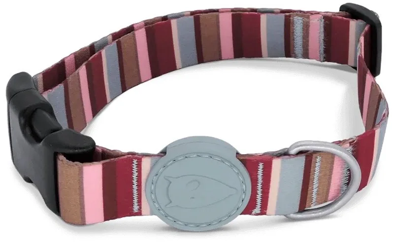Halsband Hond Gerecycled Skyline Rood / Roze by Morso in Blue – product photo