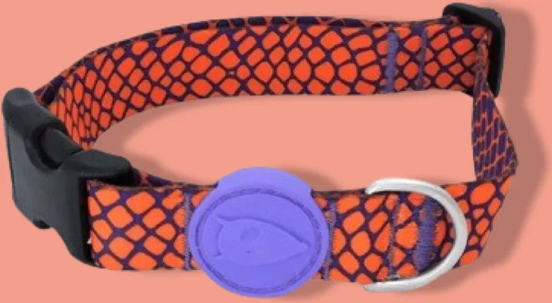 Halsband Hond Gerecycled Urban Lizard Rood de Morso en Bleu – photo produit