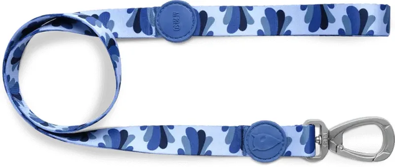 Hondenriem - Gerecycled - M - 120X1,5 cm de Morso en Splash Blauw – photo produit