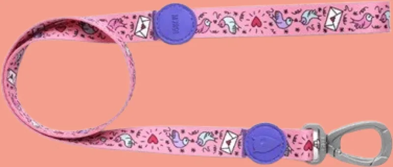 Hondenriem - Gerecycled - M - 120X1,5 cm by Morso in Sweet Tweet Roze – product photo