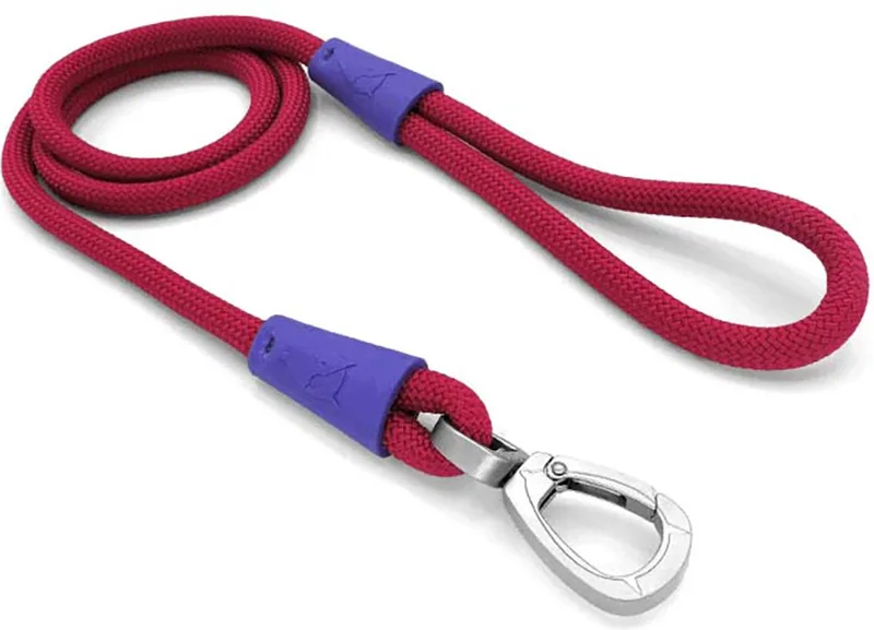 Hondenriem Regular Rope - Gerecycled - 120X1 cm von Morso in Red Velvet Rood – Produktfoto