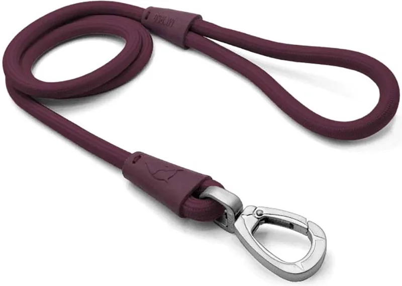 Hondenriem - Soft Rope - Gerecycled - 120X1 cm by Morso in Plum Paars – product photo