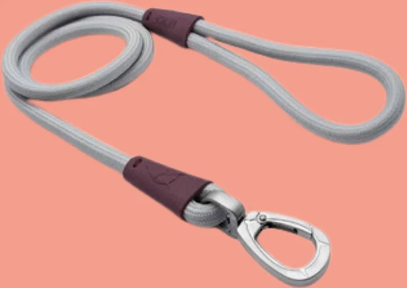 Hondenriem - Soft Rope - Gerecycled - Grey - 120X1 cm von Morso in Grau – Produktfoto