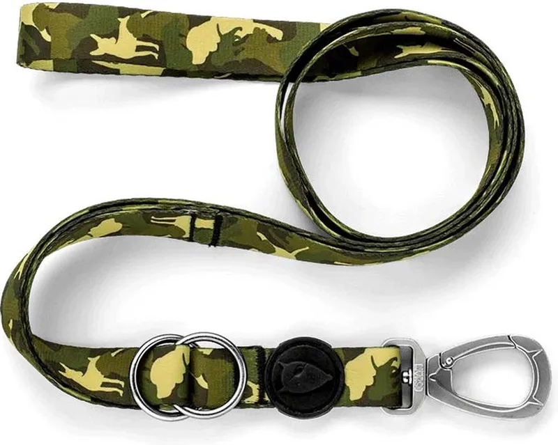 Hondenriem Verstelbaar - Gerecycled - Full Metal Dog - 65-200X2.5 cm de Morso en Marron – photo produit