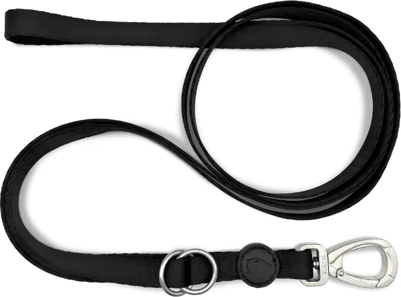 Hondenriem - Verstelbaar - Gerecycled - Pureness - 65-200X2.5 cm de Morso en Noir – photo produit