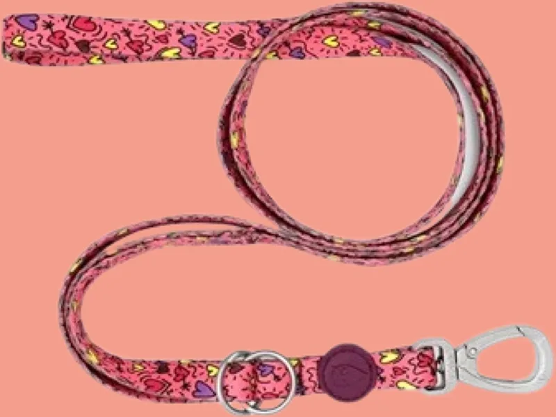 Hondenriem Verstelbaar - Gerecycled - Roze - L - 65-200X2,5 cm de Morso en Pink Think – photo produit