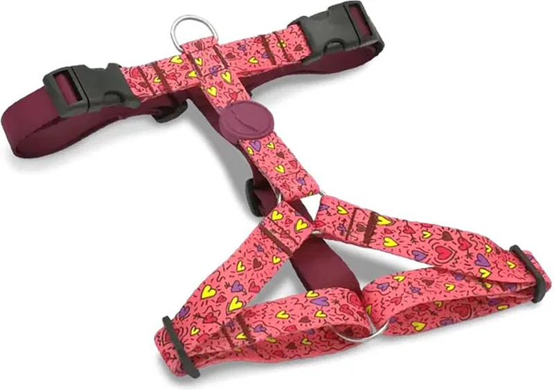 Hondentuig H-Tuig Gerecycled Pink Think Roze fra Morso i Blå – produktbillede