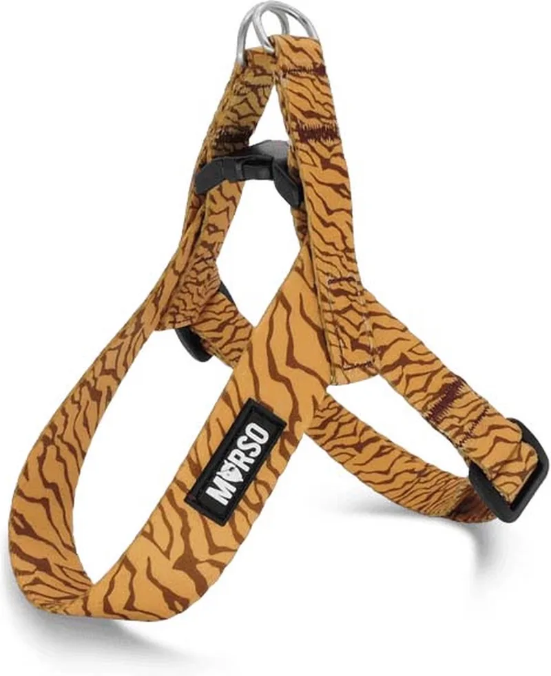 Mini Hondentuig - Verstelbaar - Gerecycled - 29-38X2.5 cm by Morso in Jungle Drum Groen – product photo