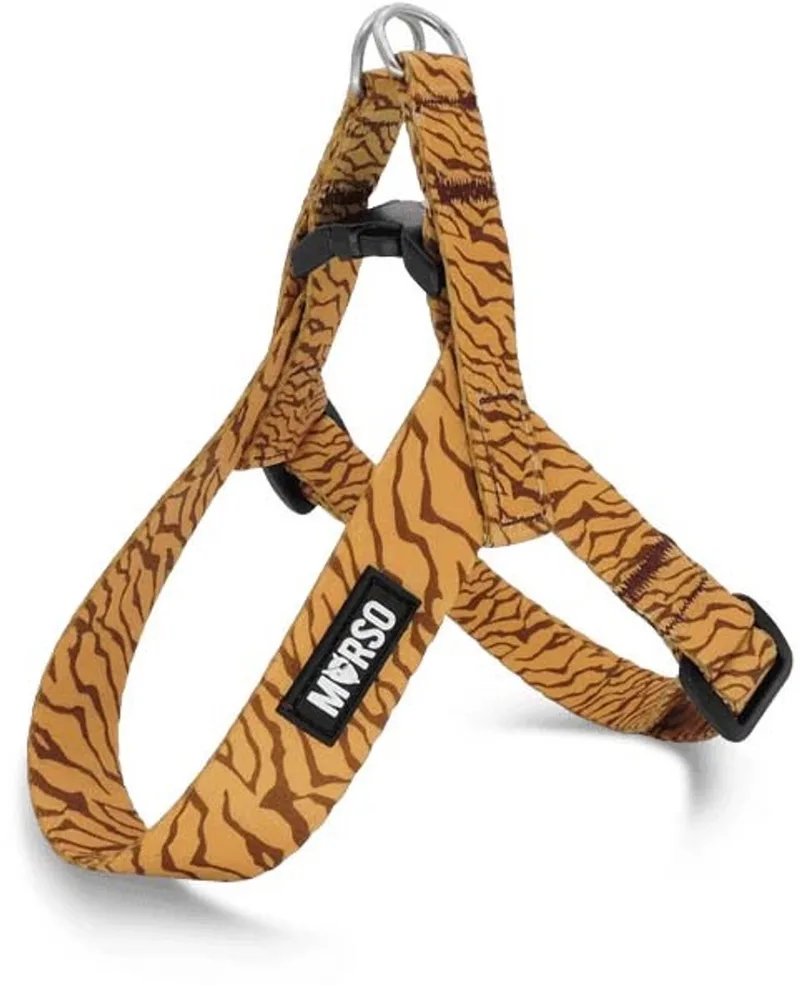 Mini Hondentuig - Verstelbaar - Gerecycled - 32-41X2.5 cm by Morso in Jungle Drum Groen – product photo