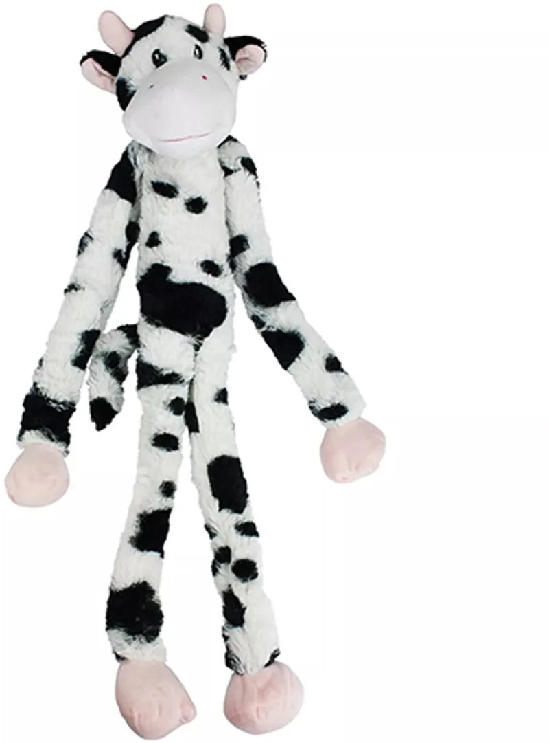 Swingin Slevins Hondenspeelgoed - Pluche Koe met Piepers - 67 cm by Multipet in Mix – product photo