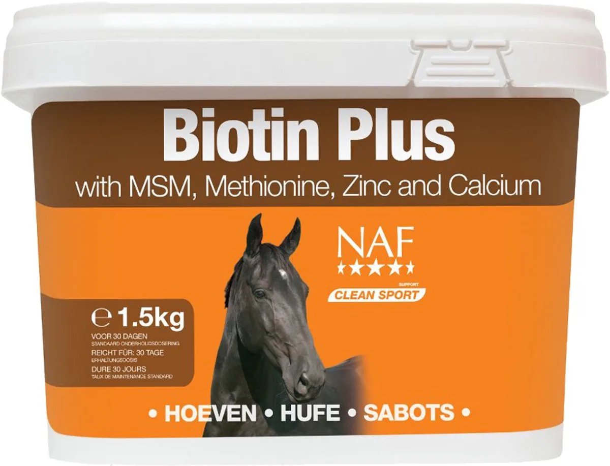 Biotine Plus - Ondersteuning Hoeven, Huid & Vacht - 1,5 kg de NAF – photo produit