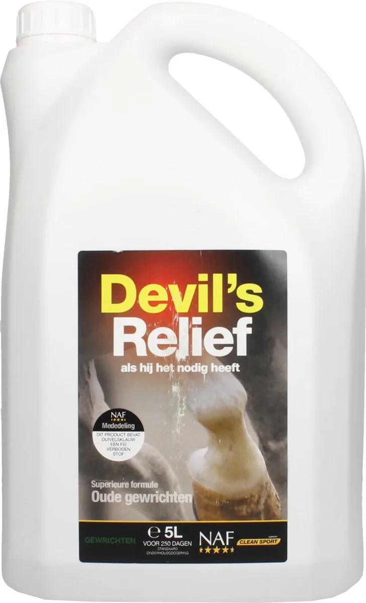 Devil's Relief - Extra Comfort & Ondersteuning - 5 L de NAF – photo produit