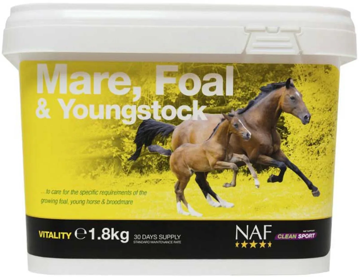 Merrie, Veulens & Opgroeiende Paarden - Ondersteuning - 1.8 kg från NAF – produktbild