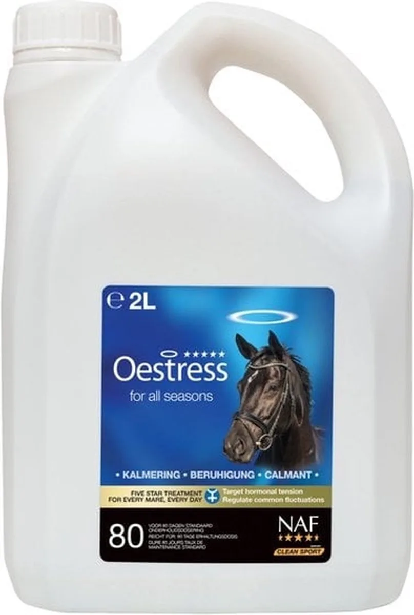 Oestress Vloeibaar - Hengstige Merries - 2 liter fra NAF – produktbillede
