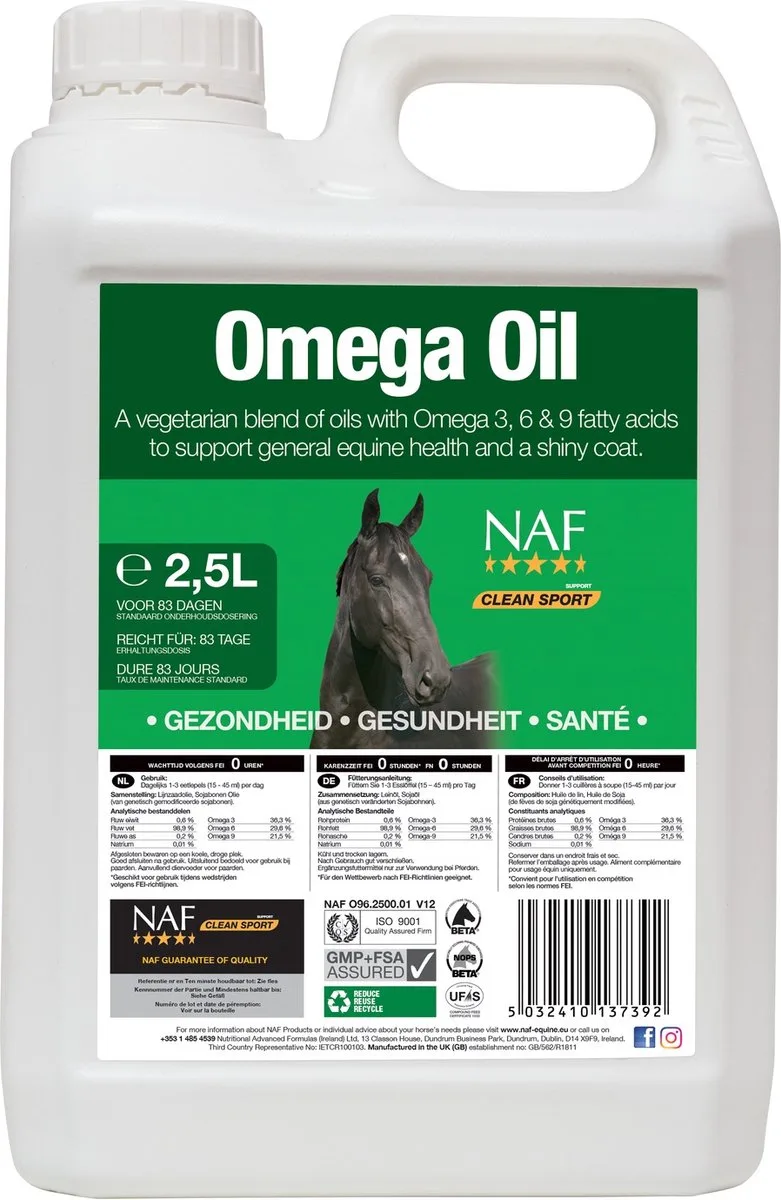 Omega Oil - 2.5 liter fra NAF – produktbillede