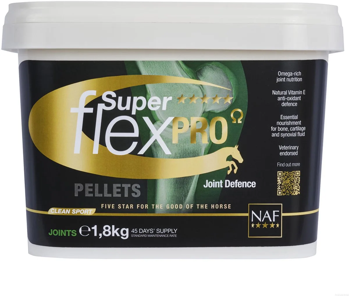 Superflex Pro Omega 1.8kg Pellets 1.8 kg van NAF – productfoto