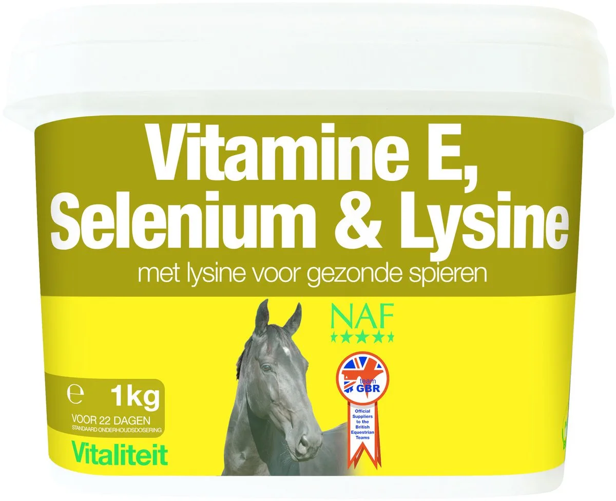Vitamine E, Selenium & Lysine - 1 kg van NAF – productfoto