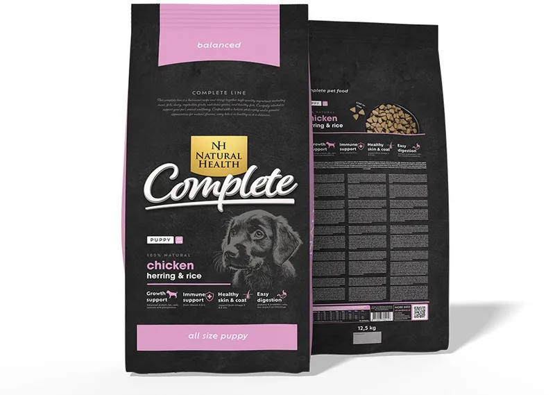 Droogvoer NH Dog Basic Five Puppy - 12,5 KG de Natural Health – photo produit