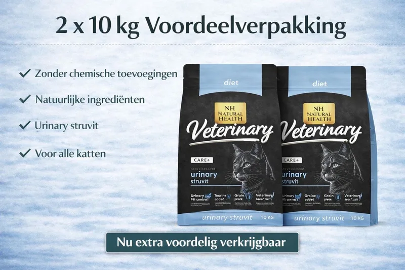 graanvrij kattenvoer Veterinary Diet Urinary Struvit 2x 10 kilo - Kat de Natural Health – photo produit