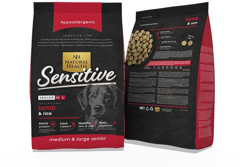 hondenvoer Lamb & Rice Senior 1,75 kg - Hond de Natural Health – photo produit